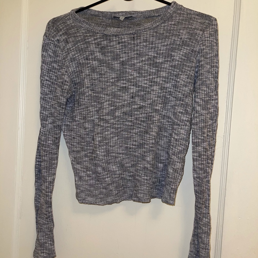 Charlotte Russe gray long sleeve top